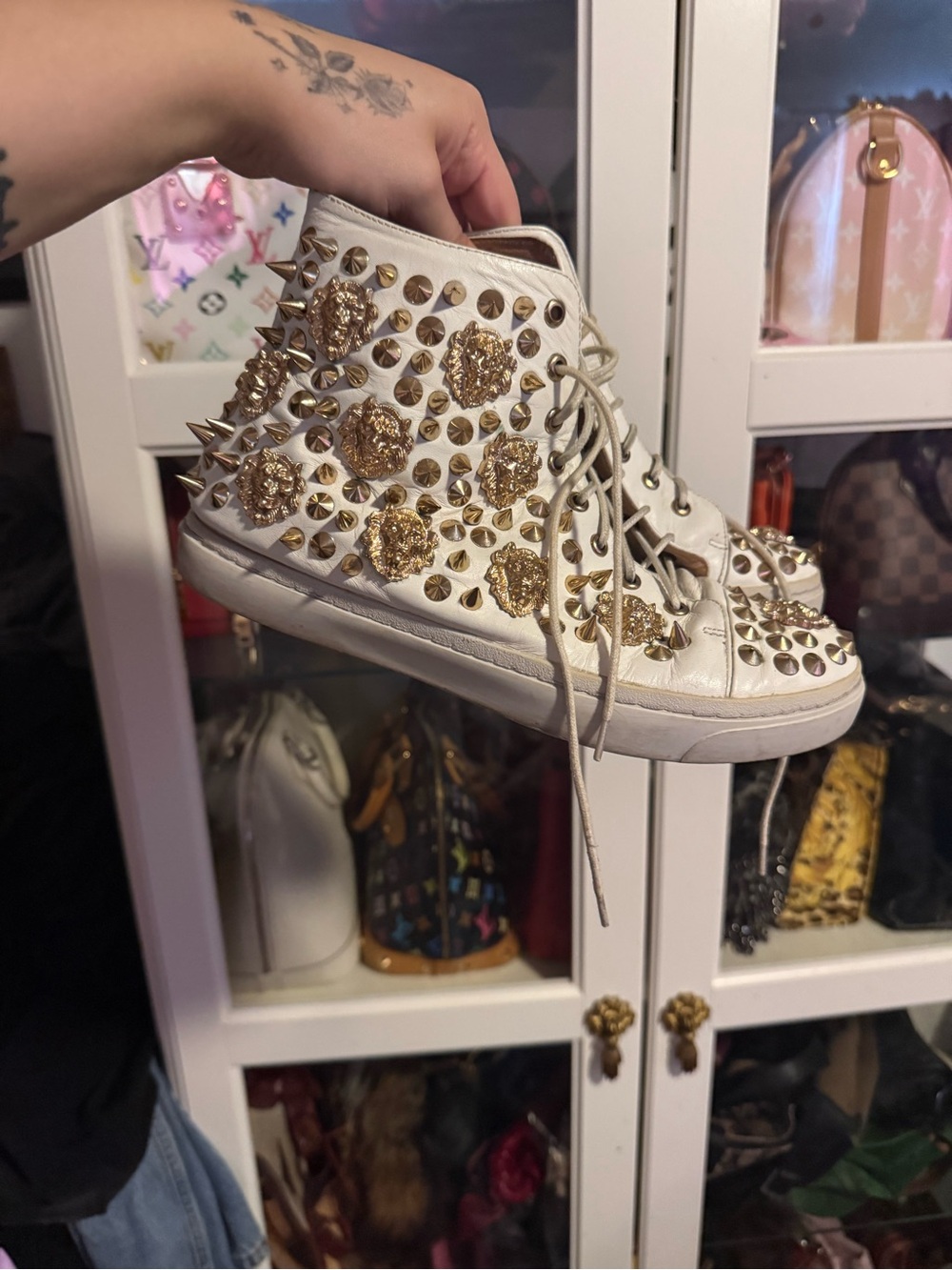 Vintage Jeffrey Campbell inspired Versace high tops